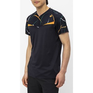 ルコック Le coq sportif テニス メンズ グラフィックゲームシャツ テニス QTMWJA02-NV 半袖