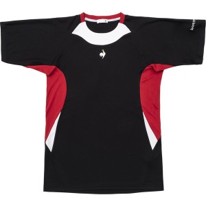 ルコック Le coq sportif テニス メンズ Aile formeゲームシャツ テニス QTMWJA30-BK 半袖