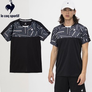 le coq sportif ルコック クーリング サンスクリーン エールフォルム ゲームシャツ テニス QTMXJA02-BK 半袖