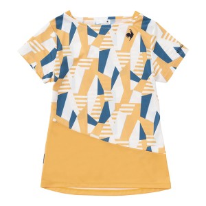 ルコック le coq sportif 涼感グラフィックゲームシャツ QTWVJA02-ORNV レディース テニス 半袖