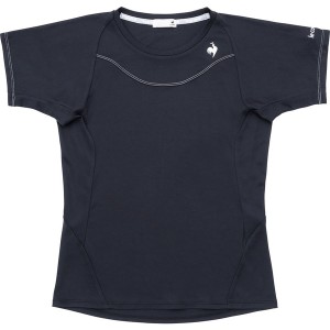 返品交換不可 大特価 ルコック Le coq sportif テニス レディース Aile forme ゲームシャツ テニス QTWWJA30-NV 半袖