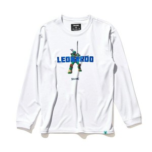 SPALDING スポルディング バスケット ジュニア ロングスリーブTシャツ 長袖 タートルズ キャラクターズ SJT22177T-WHBL