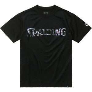 SPALDING スポルディング ジュニア Tシャツ ボールプリント ロゴ バスケットボール Tシャツ JR SJT23154-1000 ジュニア 半袖