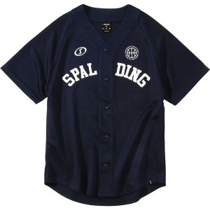 SPALDING スポルディング BASEBALL SHIRT SPALDING LOGO ベースボールシャツ スポルディングロゴ SMJ201420-5400