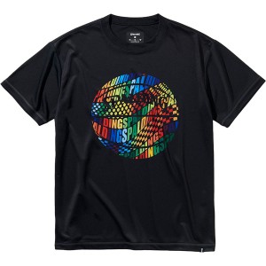 SPALDING スポルディング Tシャツ オプティカルレインボー バスケット Tシャツ SMT211060-1000 半袖