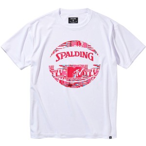 SPALDING スポルディング Tシャツ MTVノーシグナル バスケット Tシャツ SMT211540-2000 半袖