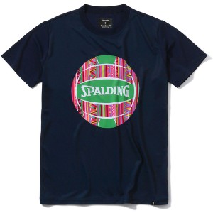 SPALDING スポルディング バレーボール Tシャツ アフリカントライバルボール SMT22071V バレー Tシャツ SMT22071V-5400