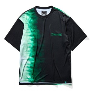 SPALDING スポルディング バスケット 半袖Tシャツ デイブレイクダイ SMT22101-GN