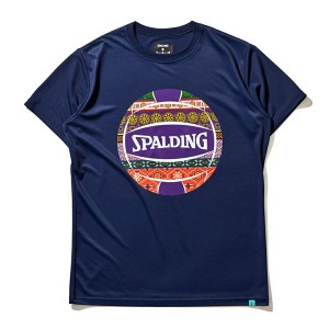 SPALDING スポルディング バレー 半袖Tシャツ ボヘミアンボール SMT22181V-NV