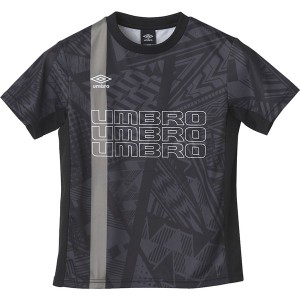 UMBRO アンブロ THE THIRD ジュニアグラフィック半袖プラクティスシャツ サッカー UUJXJA51-BLK ジュニア ボーイズ