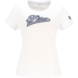 FILA フィラ アップリケTシャツ テニス Tシャツ VL2855-01 レディース 半袖