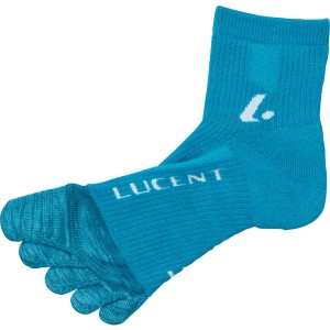 LUCENT ルーセント メンズ 5本指ソックス ターコイズ テニス XLN3007 メンズ 靴下
