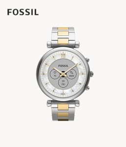 フォッシル FOSSIL 腕時計 CARLIE ステンレススチール ジェネレーション6 ハイブリッドスマートウォッチ FTW7084 レディース 正規品