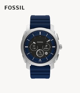 フォッシル FOSSIL 腕時計 MACHINE ネイビーシリコン ジェネレーション6 ハイブリッドスマートウォッチ FTW7085 メンズ 正規品