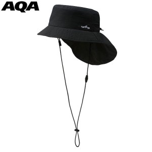 AQA エーキューエー フラップマリンハット 帽子 UVカット 接触冷感 マリンスポーツ アウトドア 紫外線対策 KW-4664-40