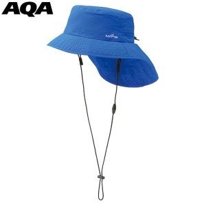 AQA エーキューエー フラップマリンハット 帽子 UVカット 接触冷感 マリンスポーツ アウトドア 紫外線対策 KW-4664-42