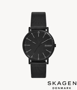 スカーゲン SKAGEN 腕時計 SIGNATUR 三針 ミッドナイトスチールメッシュウォッチ SKW6579 アナログ メンズ 北欧 正規品