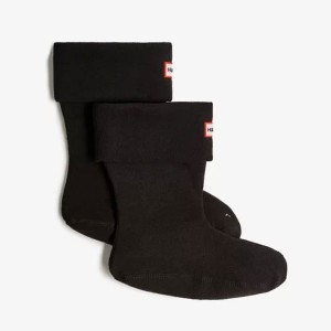 ハンター HUNTER ユニセックス RECYCLED FLEECE SHORT BOOT SOCK ブーツソックス ショート用 UAS3401RCF-BLK