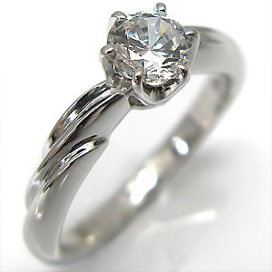 ダイヤモンド・エンゲージリング(婚約指輪)・プラチナ・一粒・リング