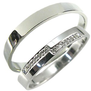 K10ゴールド・ペアリング・ダイヤモンド・結婚指輪・マリッジリング