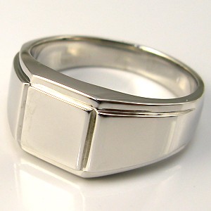 シルバー・925・地金・印台リング・メンズ・指輪