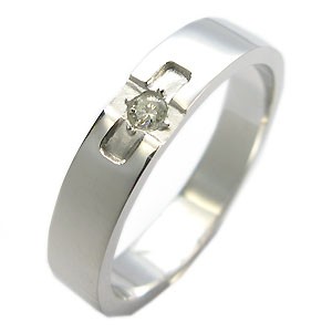 ダイヤモンド・リング・クロスリング・結婚指輪・K10
