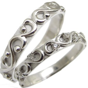 ペアリング・K10ゴールド・結婚指輪・マリッジリング・天然ダイヤモンド