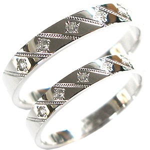 ペアリング・K10・ダイヤモンド・マリッジリング・結婚指輪