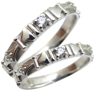 ダイアモンド・リング・ペアリング・K10・結婚指輪・マリッジリング