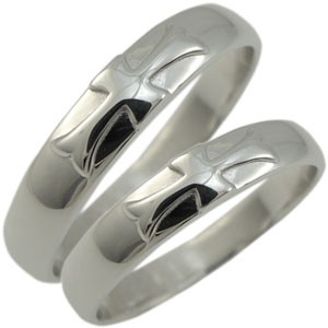 ペアリング・プラチナ・2本セット・リング・クロスリング・結婚指輪・マリッジリング