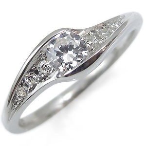 エンゲージリング 18金 ダイヤモンド リング ダイヤモンドリング 一粒 婚約指輪