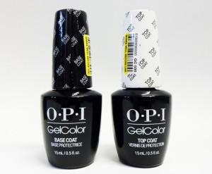 ＯＰＩ ＧＣ オーピーアイ ジェルカラー gelcolor by OPI 　トップコート＋ベースコート topcoat＋basecoat 各15ml 送料無料 新品　