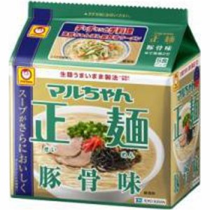 東洋水産 マルちゃん 正麺 豚骨味 5食×6入