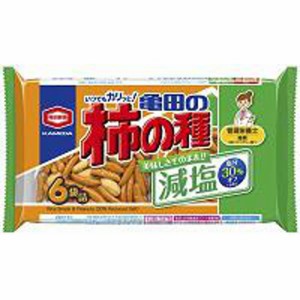 亀田製菓 減塩柿の種 6袋詰 164g×12入