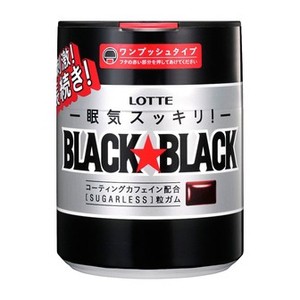 ロッテ ブラックブラック粒ワンプッシュボトル 6入