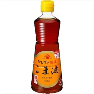 かどや製油 純正ごま油 濃口（業務用） 600g×3本