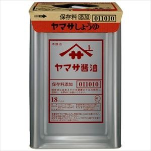 ヤマサ醤油 醤油天パット缶（業務用） 18L×1缶