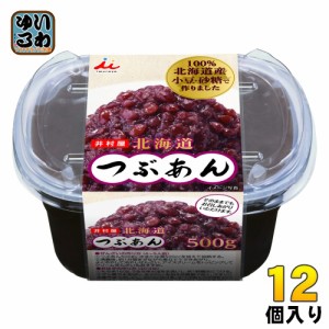 井村屋 北海道つぶあん 500g 12個 (6個入×2 まとめ買い) 和菓子 デザート