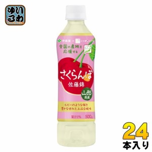 伊藤園 ニッポンエール 山形県産 さくらんぼ 佐藤錦 500g ペットボトル 24本入 果汁飲料 サクランボ