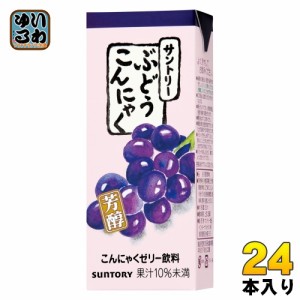 雪印メグミルク サントリー ぶどうこんにゃく 250ml 紙パック 24本入