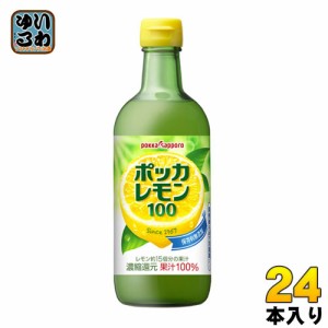 ポッカサッポロ ポッカレモン100 450ml 瓶 24本 (12本入×2 まとめ買い)