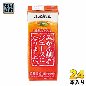 ふくれん みかん畑からジュースになりました。 200ml 紙パック 24本入