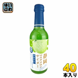 木村飲料 静岡マスクメロンサイダー 240ml 瓶 40本 (20本入×2 まとめ買い)