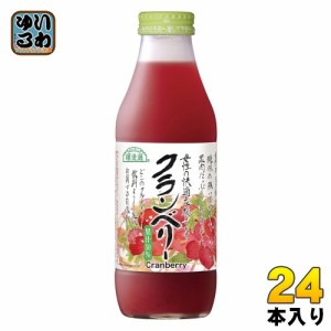 マルカイ 順造選 クランベリー 500ml 瓶 24本 (12本入×2 まとめ買い) 果汁飲料