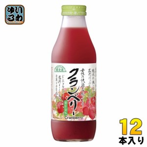 マルカイ 順造選 クランベリー 500ml 瓶 12本入 果汁飲料