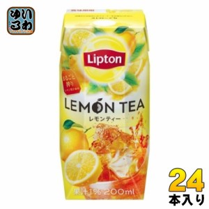 森永乳業 リプトン レモンティー 200ml 紙パック 24本入