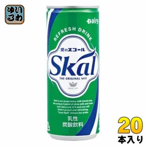 南日本酪農 スコール ホワイト 250ml 缶 20本入 炭酸飲料