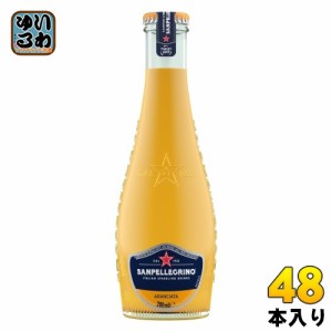 サンペレグリノ イタリアン スパークリングドリンク アランチャータ (オレンジ) 200ml 瓶 48本 (24本入×2 まとめ買い)