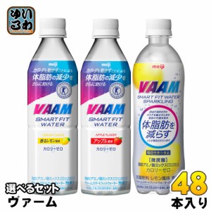 明治 ヴァーム スマートフィットウォーター 500ml ペットボトル 選べる 48本 (24本×2) 特定保健用食品 機能性表示食品 カロリーゼロ ト