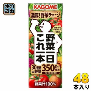 カゴメ 野菜一日これ一本 200ml 紙パック 48本 (24本入×2 まとめ買い) 野菜ジュース コレイチ 砂糖不使用 甘味料不使用 食塩不使用